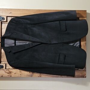 Calvin Klein Mens Black Polyester Blazer 36R